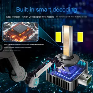 Faros LED de Alta Potencia Serie D con Decodificación D1S-D5S D8s Tubo de Cobre Reemplazo de Lámpara de Xenón para IX35 A6 X1 Azera Forester A3 <span class=keywords><strong>ES</strong></span> - Product Image 2