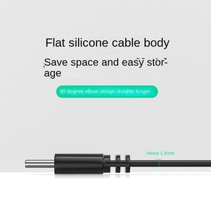 สายเคเบิลข้อมูล TypeC ถึง USB20 OTG พร้อมตัวนำทองแดง ดีไซน์ข้อศอก ปลอกหุ้มซิลิโคน สำหรับแท็บเล็ต โทรศัพท์ ยูเอสบีแฟลชไดรฟ์ - Product Image 4