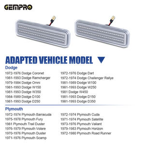 Lot de 4 feux latéraux pour voitures classiques <span class=keywords><strong>Dodge</strong></span>/Plymouth <span class=keywords><strong>1971</strong></span>-1993, lampes de pare-chocs, réflecteurs, feux de signalisation - Product Image 2