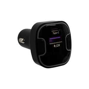 Multifunción tipo C <span class=keywords><strong>USB</strong></span> cargador de coche REPRODUCTOR DE MP3 transmisor FM con iluminación LED arco iris - Product Image 1