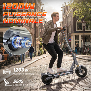 Monopattino Elettrico N9 1200W, Velocità Massima 50km/h, Carico 150kg, Autonomia 60-80km, Doppio Freno a Disco, Pieghevole - Product Image 4