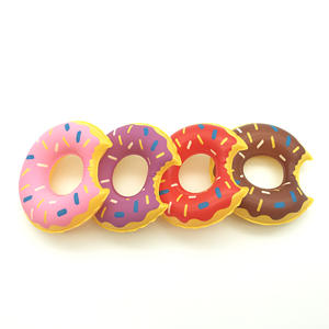 Mini pato amarillo inflable anillo de natación juguete silicona juego de niños accesorios de agua regalo de Halloween - Product Image 3