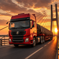 Camion tracteur Shacman X5000 6x4 d'occasion haut de gamme, 550 CV, intelligent, pour la logistique internationale