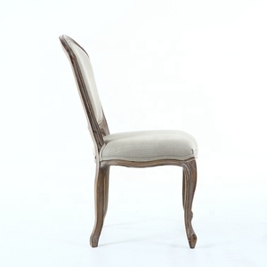 Anji Bois de Hêtre KSF25026 Beige Polyester Restaurant Chaises Tapissées de Salle À Manger En Bois - Product Image 3