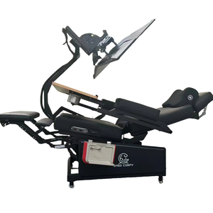 EASE TRIO 3 Workstation reclinável Computador Cockpit 3 Monitores zero Gravity Chair Heat Cool Massagem Assento Confortável acessível - Product Image 1