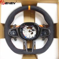 Setir Mobil Serat Karbon Untuk BMW New M2 M3 M4 G80 G82 G87 M5 M8 F90 F95 F96 F97 F98 F92 F93 XM 2019-2025 Alcantara Oranye