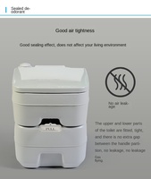Toilette portable pour soins à domicile, toilette d'hôpital portable 20L, toilette de chevet pour adultes et personnes âgées