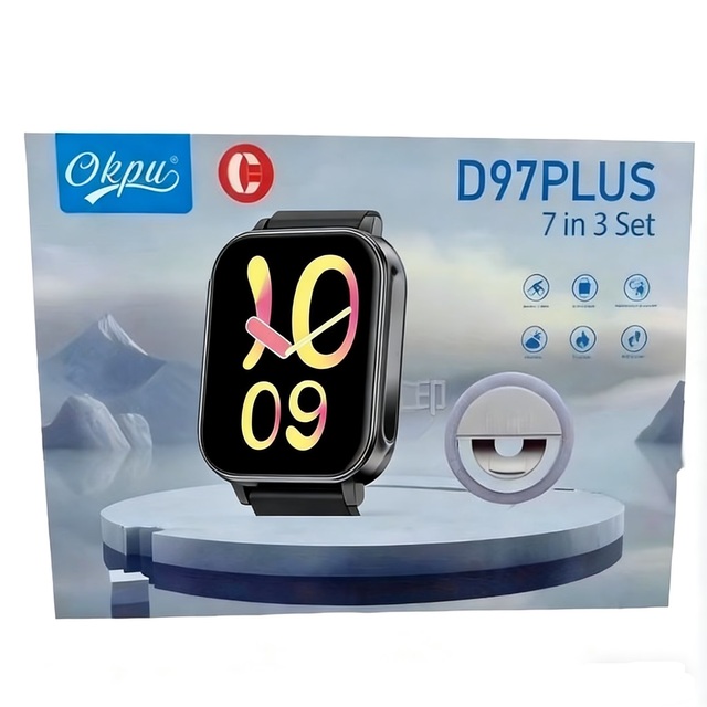Reloj Montre Intelligente Connected Smartwatch Smart Watch D97 Plus With Earphone