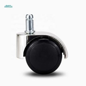 2 Zoll Einsatz schaft Zink legierung Nylon und <span class=keywords><strong>PVC</strong></span> Bürostuhl Lenkräder - Product Image 1