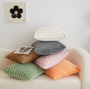 Sofa đệm ném Gối trang trí vải bán buôn tùy chỉnh dệt sọc hoa hình vuông hình dạng nhà dây kéo jaezo - Product Image 2