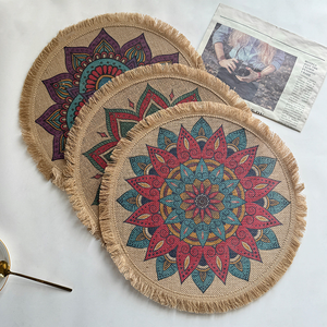 Hermoso estilo bohemio hecho a mano <span class=keywords><strong>mantel</strong></span> tejido al por mayor borde con flecos <span class=keywords><strong>mantel</strong></span> elegante cubierta <span class=keywords><strong>de</strong></span> mesa - Product Image 4