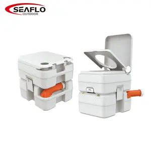 SEAFLO outdoor Upgraded 180-degree rotating drain 20L portable toilet WC OEM ODM with sewage level indicator and exhaust port