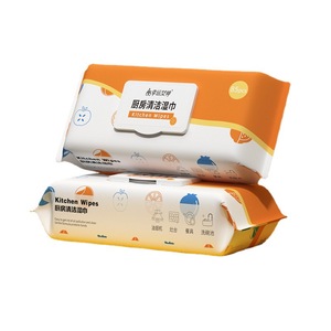 Lucky Goddess Lingettes de nettoyage jetables extra larges et épaisses, 85 pièces, pour hotte de cuisine, cuisinière, évier - Product Image 5