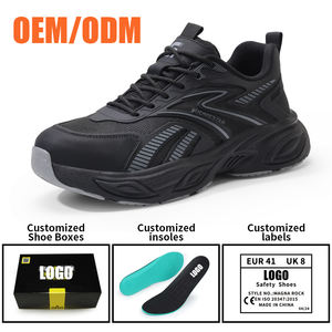 Guyisa noir léger anti-écrasement et anti-perçage chaussures confortables et sûres ventes directes d'usine - Product Image 3