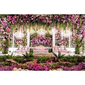 Toile de fond en tissu respirant imprimée numériquement multicolore et vibrante de 5x8 pieds pour la décoration de scène de mariage, de festival ou d'événement - Product Image 4