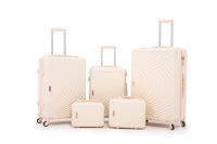 Ensemble de 5 valises de haute qualité en ABS durable, antivol, faciles à transporter, avec serrure TSA et roues pivotantes à 360 degrés, fabrication OEM