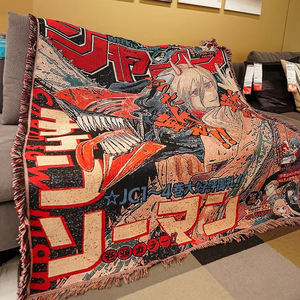 Vente en gros personnalisé Anime tapisserie tissé jeter couverture coton tapisserie pour la décoration intérieure