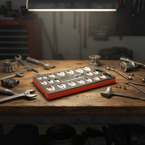 Juego de llaves de pata de gallo VEVOR de 24 piezas, con accionamiento de 3/8 pulgadas, SAE 3/8-1 pulgada, métricas 10-22 mm, en caja - Product Image 2