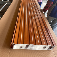 Panneaux sandwich pour murs extérieurs, plaque d'acier revêtue d'aluminium et de zinc pour la construction, isolation, panneau métallique sculpté