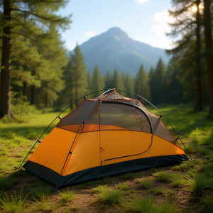 Carpa Ligera para una Persona, Impermeable 5000mm, para Tres Estaciones, Camping, Senderismo y Uso al Aire Libre - Product Image 2