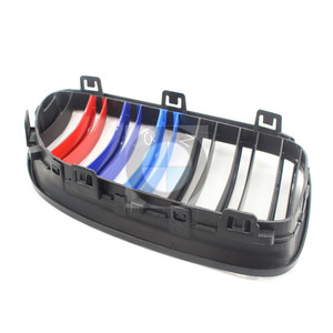 กระจังหน้าทรง M สีดำด้านแบบเส้นคู่ สำหรับ BMW E92 E93 ผลิตจากพลาสติก ABS อะไหล่เปลี่ยนกันชน สำหรับการดัดแปลงและอัปเกรด - Product Image 4