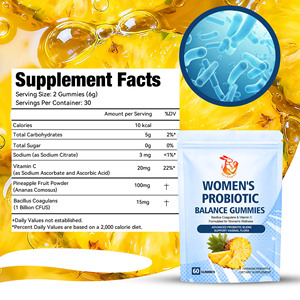 Gummies Probiotiques Équilibre Féminin OEM/ODM Well Body – Soutien de la Flore Vaginale et de la Santé des Voies Urinaires avec Vitamine C - Product Image 2