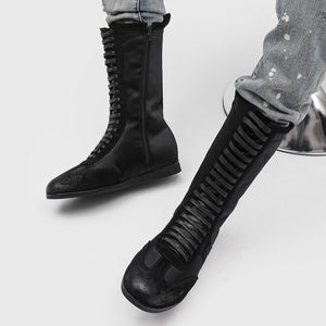 Bottes d'escrime minimalistes Boxing Knight, montantes, cylindriques, à lacets - Product Image 3