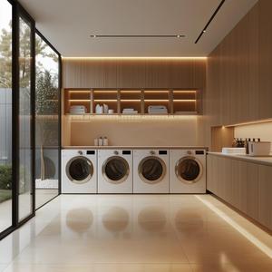 Ensemble de meubles d'hôtel et commerciaux modernes en bois sur mesure, tailles et finitions personnalisables - Product Image 6