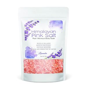 Sal de baño rosa del Himalaya personalizada con características blanqueadoras y ligeras para el cuidado de la piel corporal y la relajación del spa - Product Image 1