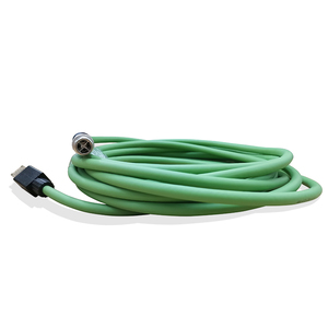 Câble Ethernet RJ45 Cat6 étanche CAT5E M12 Dcode vers connecteur RJ45, câble Ethernet vert - Product Image 5