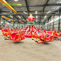 Père Noël Renne Traîneau Carnaval Parc D'attractions Machines Noel Attraction Noël Autocontrôle Avion Ride à Vendre