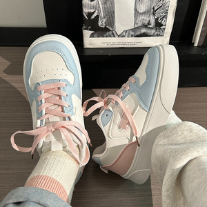 Moda mocassini leggeri rosa blu <span class=keywords><strong>Sneakers</strong></span> Casual stile coreano da <span class=keywords><strong>donna</strong></span> - Product Image 4