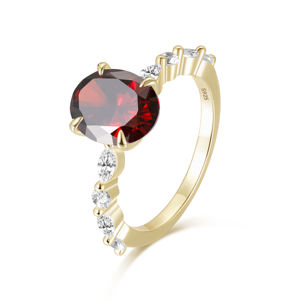 OAHLAN 925 Sterling Silber Ring Oval schliff Blau Topas Edelstein Zirkon Zirkon Verlobung ringe Solitaire Halo Versprechen Ring für Frauen - Product Image 3