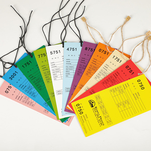 Tùy Chỉnh Colorized Trống Hàng Hóa Thẻ Đánh Dấu Treo Thẻ Với Dễ Dàng Để Xé Dòng Số Nối Tiếp Vé Cho Giày - Product Image 3