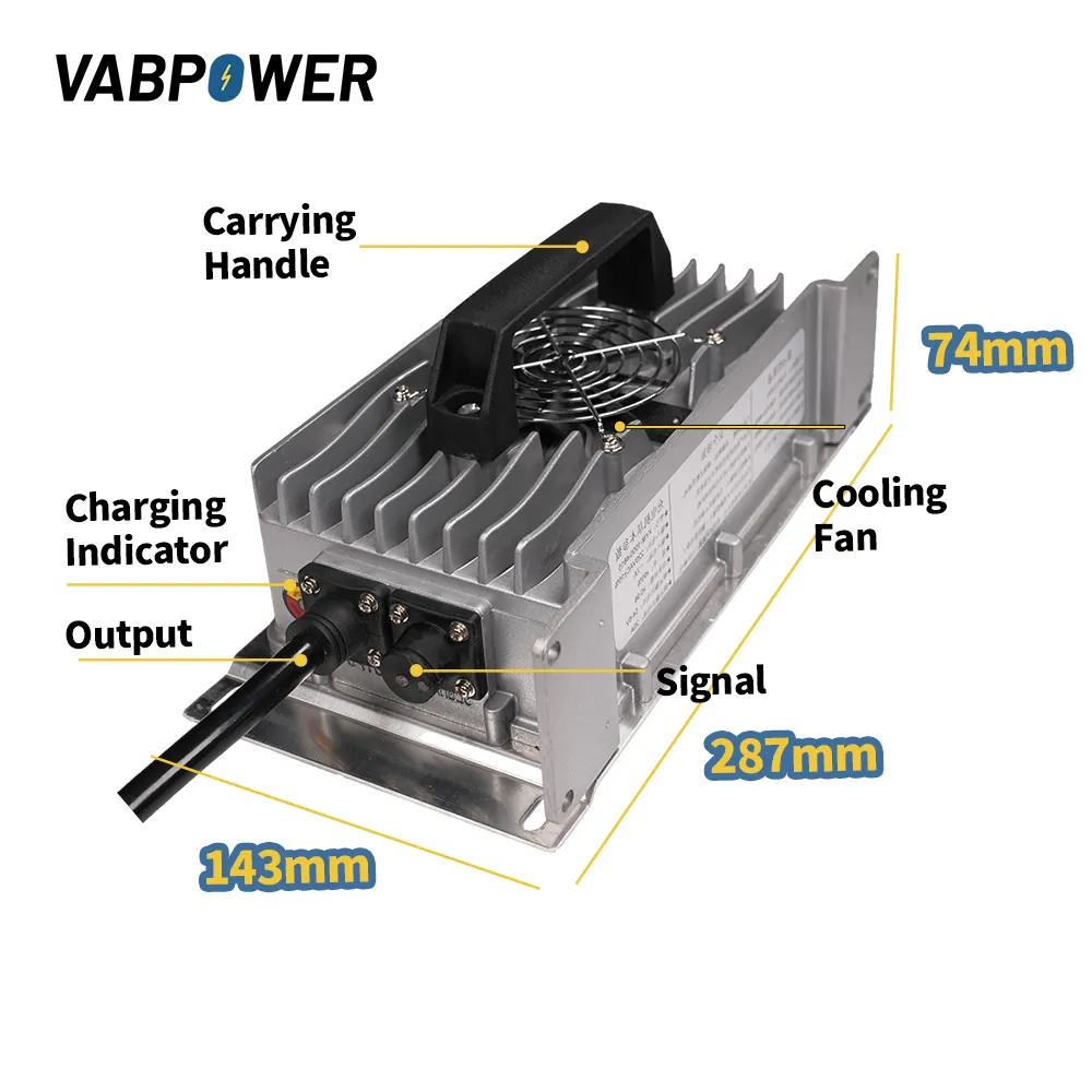 24V 35A 60V 15A 1200W водонепроницаемый 12v до 90v зарядное устройство безвентиляторное IP67 бортовой литий-ионный аккумулятор зарядное устройство для вилочных погрузчиков