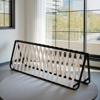 Base de lit plateforme extensible en cuivre et bois de manguier, support de matelas durable et écologique, vente en gros directe usine