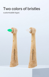 Têtes de <span class=keywords><strong>brosse</strong></span> à dents écologiques biodégradables orthodontiques électriques à poils souples pour adultes - Product Image 4