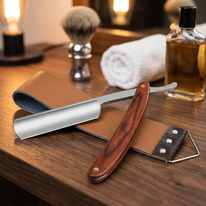 Navaja de Afeitar Profesional de Acero Inoxidable Premium con Hoja Única, Negra, para Barbería, Hogar y Salón de Belleza - Product Image 2