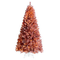 1,2 m-3 m neuer rosa künstlicher kunden spezifischer PET-Weihnachtsbaum-Weihnachts baum mit LED für Haupt weihnachts fest dekor