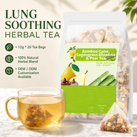 Teh Herbal Pir Penenang Paru-Paru, Kesehatan Musim Gugur, Pereda Tenggorokan, Pelindung Paru-Paru, Teh Pembersih Detoksifikasi Paru-Paru untuk Perokok, Label Pribadi