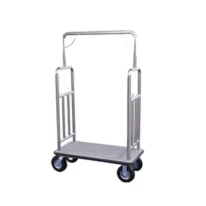 Easton spécial de conceptions en acier inoxydable chariot à bagages d'hôtel, concierge chariot à cage chariot à bagages