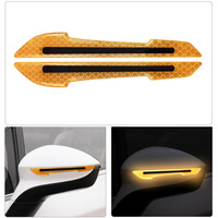 Kit d'autocollants réfléchissants jaunes fluorescentes haute visibilité, imperméables, pour la sécurité DIY sur vélo, moto, casque et jante de roue