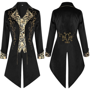 Chaqueta Steampunk para <span class=keywords><strong>hombre</strong></span>, chaqueta <span class=keywords><strong>victoriana</strong></span> Medieval para <span class=keywords><strong>hombre</strong></span>, traje de 2 piezas, disfraz de Cosplay de uniforme de esmoquin de Halloween - Product Image 4