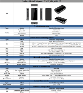 Mới nóng bán kinh doanh Mini PC tùy chỉnh OEM n5105 8GB/16GB Ram wifi5/wifi6 đĩa cứng 64G 128G 256G tùy chọn - Product Image 6