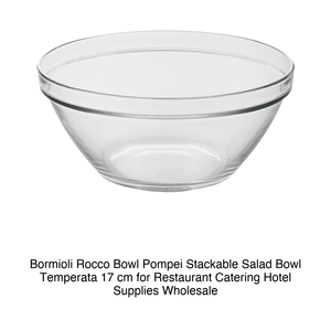 ชามสลัดแก้วเทมเปอร์แบบซ้อนได้ โปเปียมี ขนาด Ø 17 ซม. ยี่ห้อ Bormioli Rocco - Product Image 2