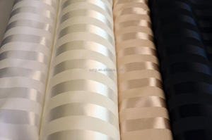 New Arrival Satin Jacquard Stripe <strong>Silk</strong> Fabric Breathable Eco-Friendly Luxurious Bed <strong>Sheets</strong> Garments Clothing - Product Image 4