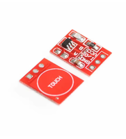 Modul Tombol Sentuh Tipe Kapasitor TTP223 Sensor Sakelar Sentuh Satu Saluran Pengunci Otomatis TTP223