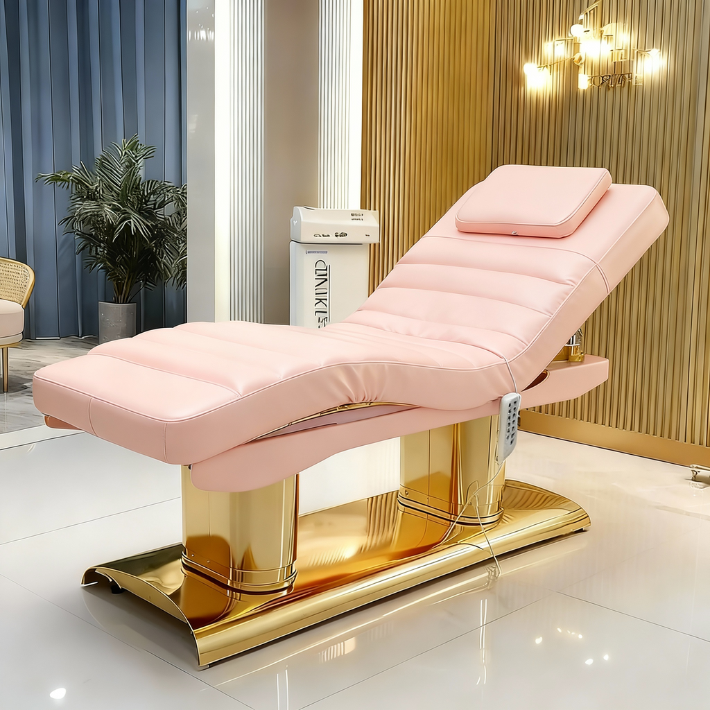 Lit de massage rose