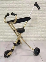 Poussette Portable pliable à trois roues, chariot de bébé léger et facile à transporter