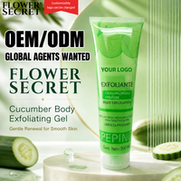 Gel Exfoliant au Concombre Secret Floral Acide Hyaluronique Collagène OEM/ODM Disponible Distributeurs Recherchés